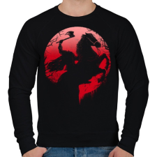 PRINTFASHION Fej nélküli lovas - Férfi pulóver - Fekete férfi pulóver, kardigán