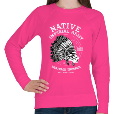 PRINTFASHION Fejdísz - Női pulóver - Fukszia