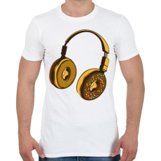 PRINTFASHION Fejhallgató - Férfi póló - Fehér
