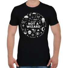 PRINTFASHION Fejlesztő vagyok, nem varázsló - Férfi póló - Fekete férfi póló