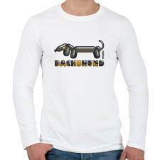 PRINTFASHION Fekete-cser lufitacskó - Férfi hosszú ujjú póló - Fehér férfi póló