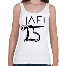 PRINTFASHION fekete jafi sziv szimbólum - Női atléta - Fehér női trikó