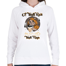 PRINTFASHION Fekete Kávé - Fekete Mágia  - Női kapucnis pulóver - Fehér