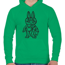 PRINTFASHION Fekete Labubu - Férfi kapucnis pulóver - Zöld férfi pulóver, kardigán