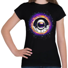 PRINTFASHION Fekete lyuk - Női póló - Fekete