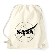 PRINTFASHION Fekete Nasa logo - Sportzsák, Tornazsák - Natúr tornazsák