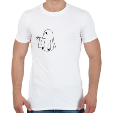 PRINTFASHION Fekete szellem2 - Férfi póló - Fehér férfi póló