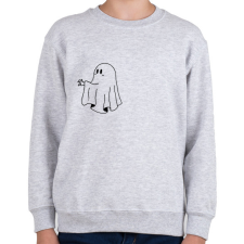PRINTFASHION Fekete szellem2 - Gyerek pulóver - Sport szürke gyerek pulóver, kardigán
