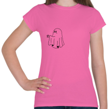 PRINTFASHION Fekete szellem2 - Női póló - Rózsaszín női póló