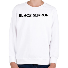 PRINTFASHION Fekete tükör logo - Gyerek pulóver - Fehér