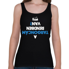 PRINTFASHION Felborult targoncás - Női atléta - Fekete