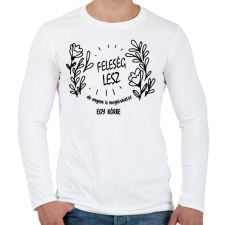 PRINTFASHION Feleség lesz - Férfi hosszú ujjú póló - Fehér férfi póló