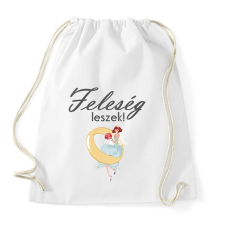 PRINTFASHION Feleség leszek! - Sportzsák, Tornazsák - Fehér tornazsák