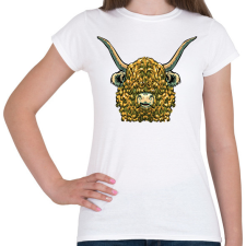 PRINTFASHION Felföldi marha - Női póló - Fehér női póló