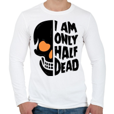 PRINTFASHION Félholt - Férfi hosszú ujjú póló - Fehér férfi póló