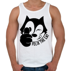 PRINTFASHION Felix the cat - Férfi atléta - Fehér