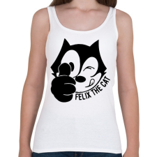 PRINTFASHION Felix the cat - Női atléta - Fehér női trikó