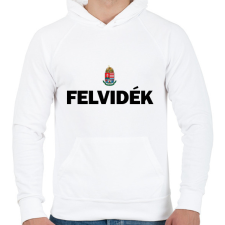 PRINTFASHION Felvidék - Férfi kapucnis pulóver - Fehér férfi pulóver, kardigán