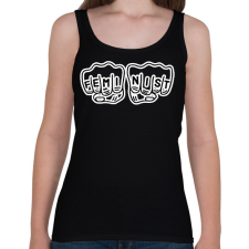 PRINTFASHION Feminist  - Női atléta - Fekete női trikó