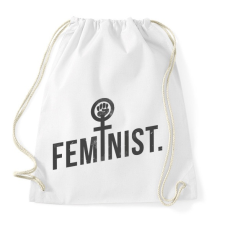 PRINTFASHION Feminista - Sportzsák, Tornazsák - Fehér tornazsák