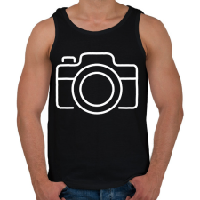 PRINTFASHION fényképezőgép  - Férfi atléta - Fekete atléta, trikó