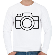 PRINTFASHION fényképezőgép  - Férfi pulóver - Fehér