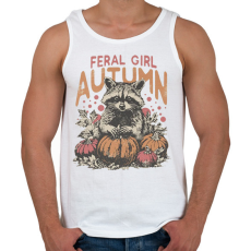 PRINTFASHION Feral Girl Autumn - Férfi atléta - Fehér