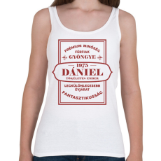 PRINTFASHION Férfiak gyöngye - Névvel, évszammal - Női atléta - Fehér