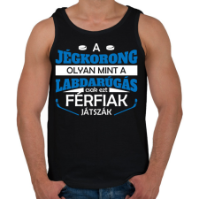 PRINTFASHION Férfiak játszák - Férfi atléta - Fekete atléta, trikó