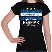 PRINTFASHION Férfiak játszák - Női póló - Fekete női póló