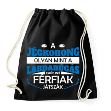 PRINTFASHION Férfiak játszák - Sportzsák, Tornazsák - Fekete tornazsák