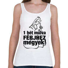 PRINTFASHION Férjhez megyek! - Női atléta - Fehér