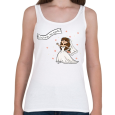 PRINTFASHION Férjhez megyek - Női atléta - Fehér