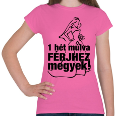 PRINTFASHION Férjhez megyek! - Női póló - Rózsaszín