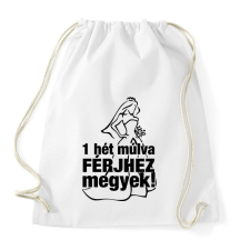 PRINTFASHION Férjhez megyek! - Sportzsák, Tornazsák - Fehér tornazsák