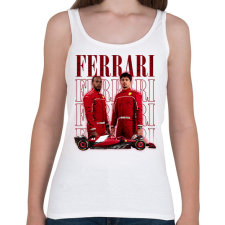 PRINTFASHION Ferrari 2025 Forma1 - Női atléta - Fehér női trikó