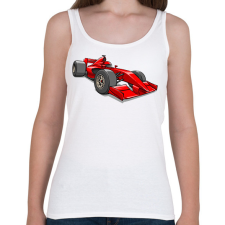 PRINTFASHION Ferrari F1 - Női atléta - Fehér női trikó