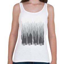 PRINTFASHION Festett erdő - Női atléta - Fehér női trikó