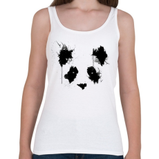 PRINTFASHION Festett panda - Női atléta - Fehér