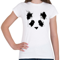 PRINTFASHION Festett panda - Női póló - Fehér