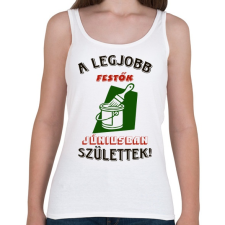 PRINTFASHION Festő szülinapja június színes - Női atléta - Fehér női trikó