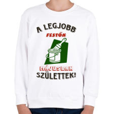 PRINTFASHION Festő szülinapja május színes - Gyerek pulóver - Fehér gyerek pulóver, kardigán