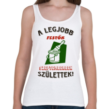 PRINTFASHION Festő szülinapja szeptember színes - Női atléta - Fehér női trikó