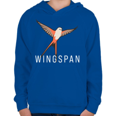 PRINTFASHION Fesztáv - Gyerek kapucnis pulóver - Királykék