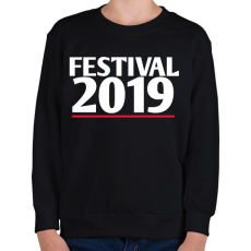PRINTFASHION Fesztivál 2019 - Gyerek pulóver - Fekete