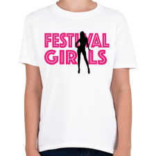 PRINTFASHION Fesztivál csajok - Gyerek póló - Fehér gyerek póló