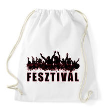 PRINTFASHION Fesztivál - Sportzsák, Tornazsák - Fehér tornazsák