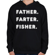 PRINTFASHION FFF - Gyerek kapucnis pulóver - Fekete