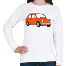 PRINTFASHION Fiat Polski - Női pulóver - Fehér