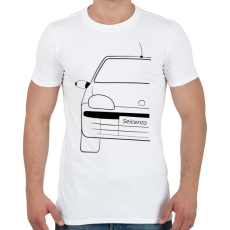 PRINTFASHION Fiat Seicento  - Férfi póló - Fehér
